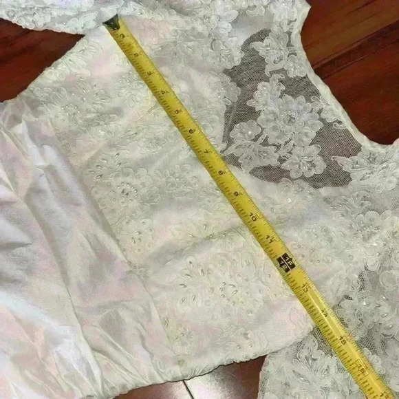 Vintage Alfred Angelo silk gown - Picture 13 of 16